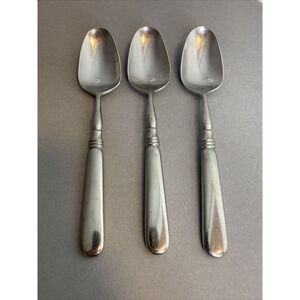 Yamazaki Stainless OLD‎ DENMARK (Satin) Set of 3 Teaspoon  6 1/2"